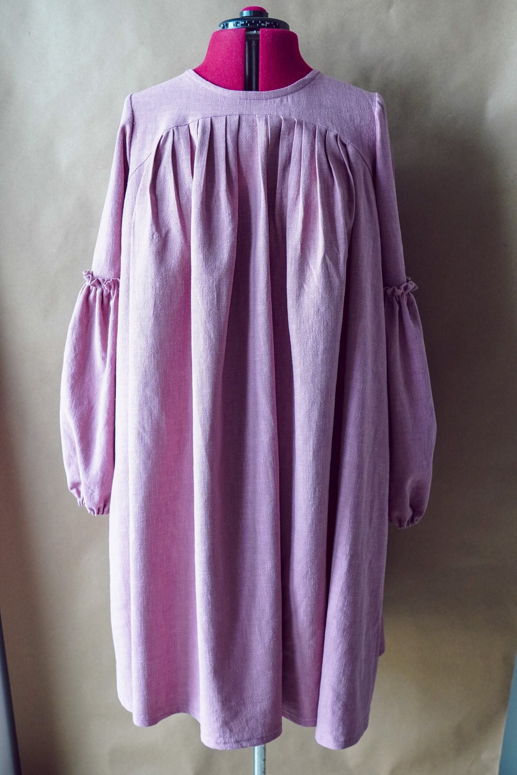Pregnancy Midi Dress Sewing Pattern: Balloon Sleeve (A4 PDF Download) - Image 5