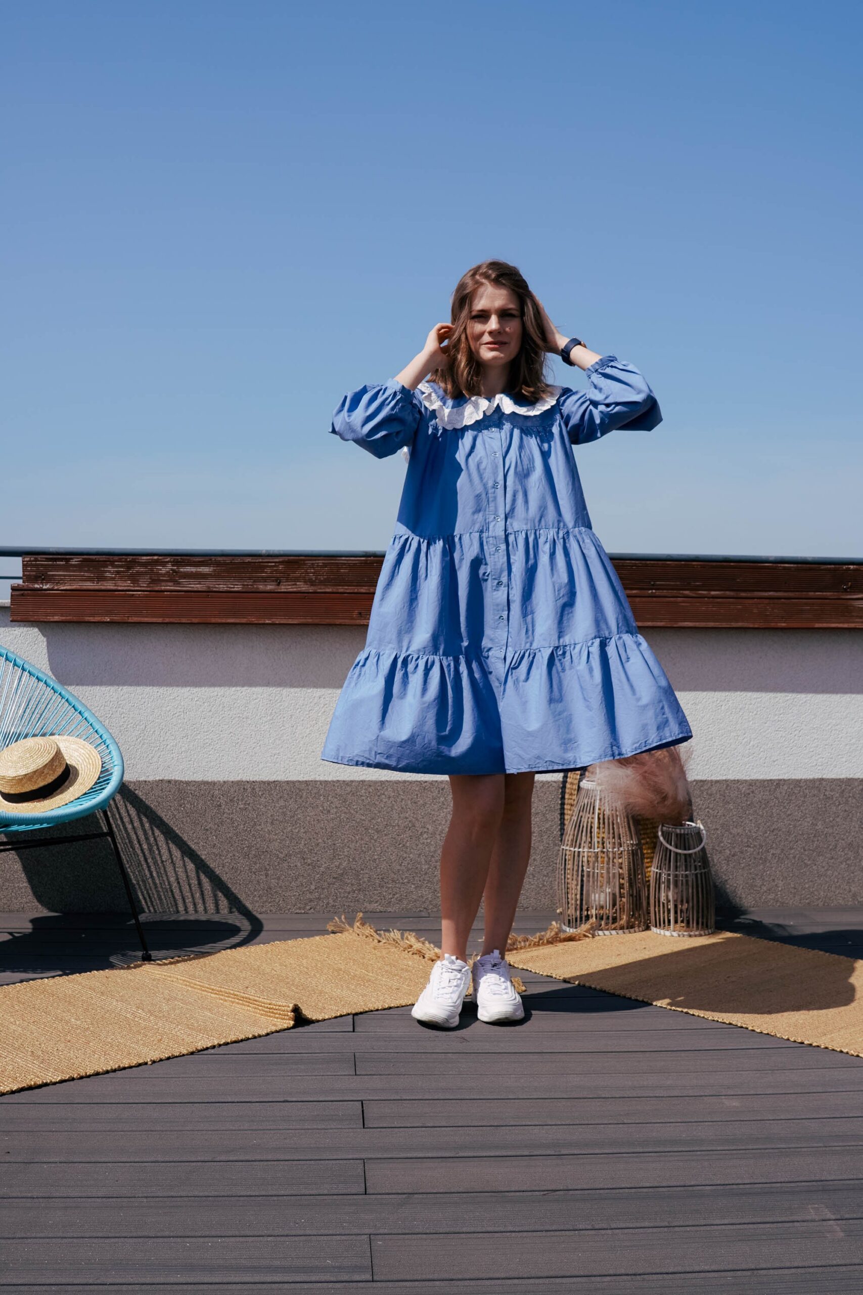 Window still dress| Tiered ruffle dress with peter pan collar| Instant download A4 PDF sewing pattern sizes | eu 32-50 | us 0-18 - Image 6