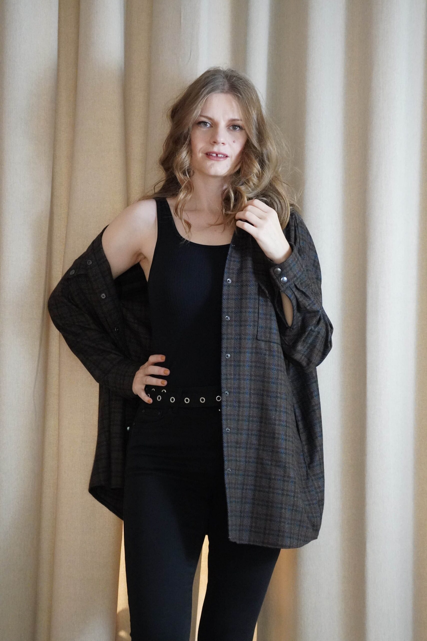 Aki Shacket Sewing Pattern: Oversized Shirt Jacket (A4 PDF Download) - Image 10