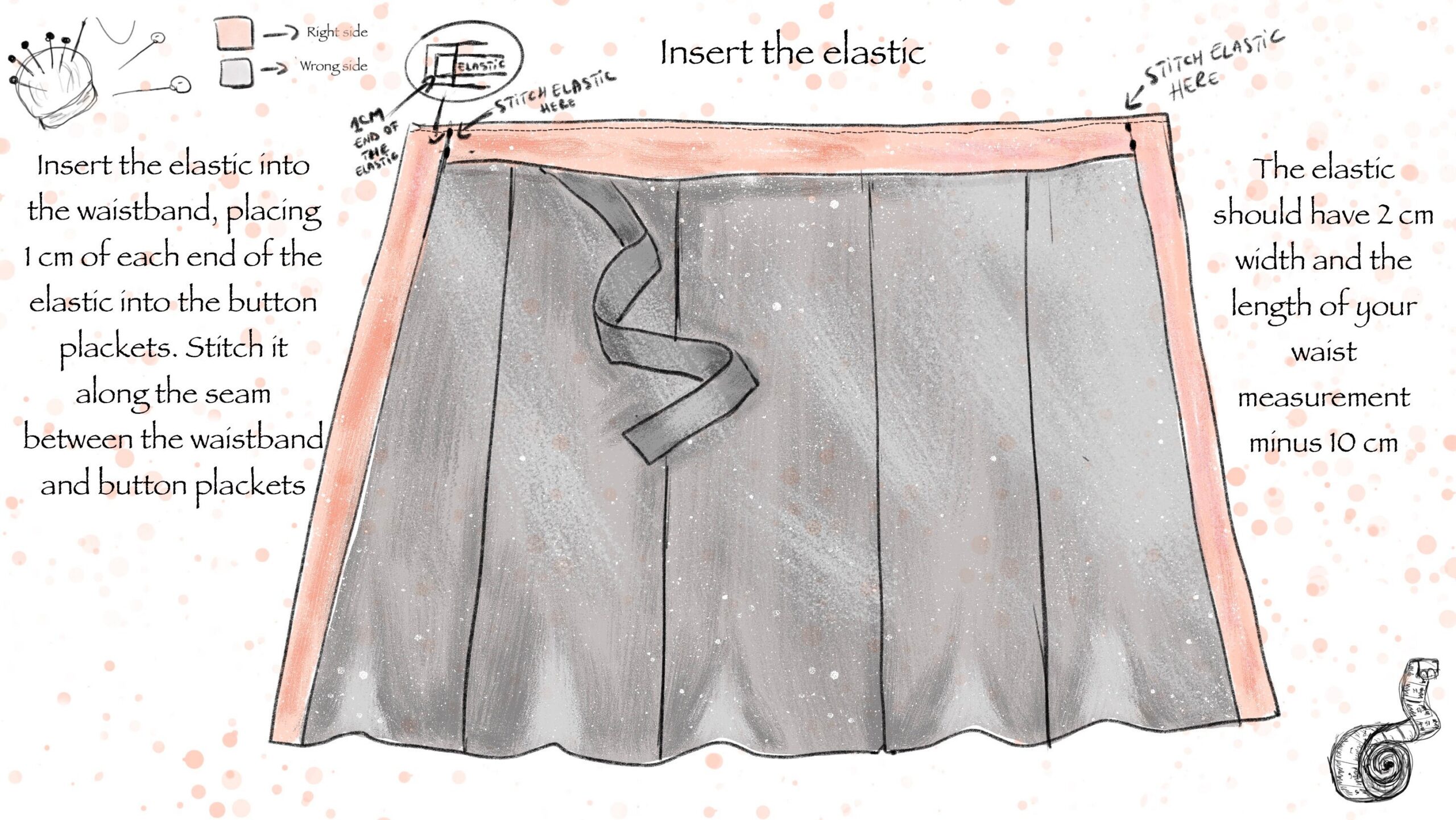 90s A-Line Skirt Sewing Pattern: Women's Sizes US 0-18 (A4 PDF) - Image 10