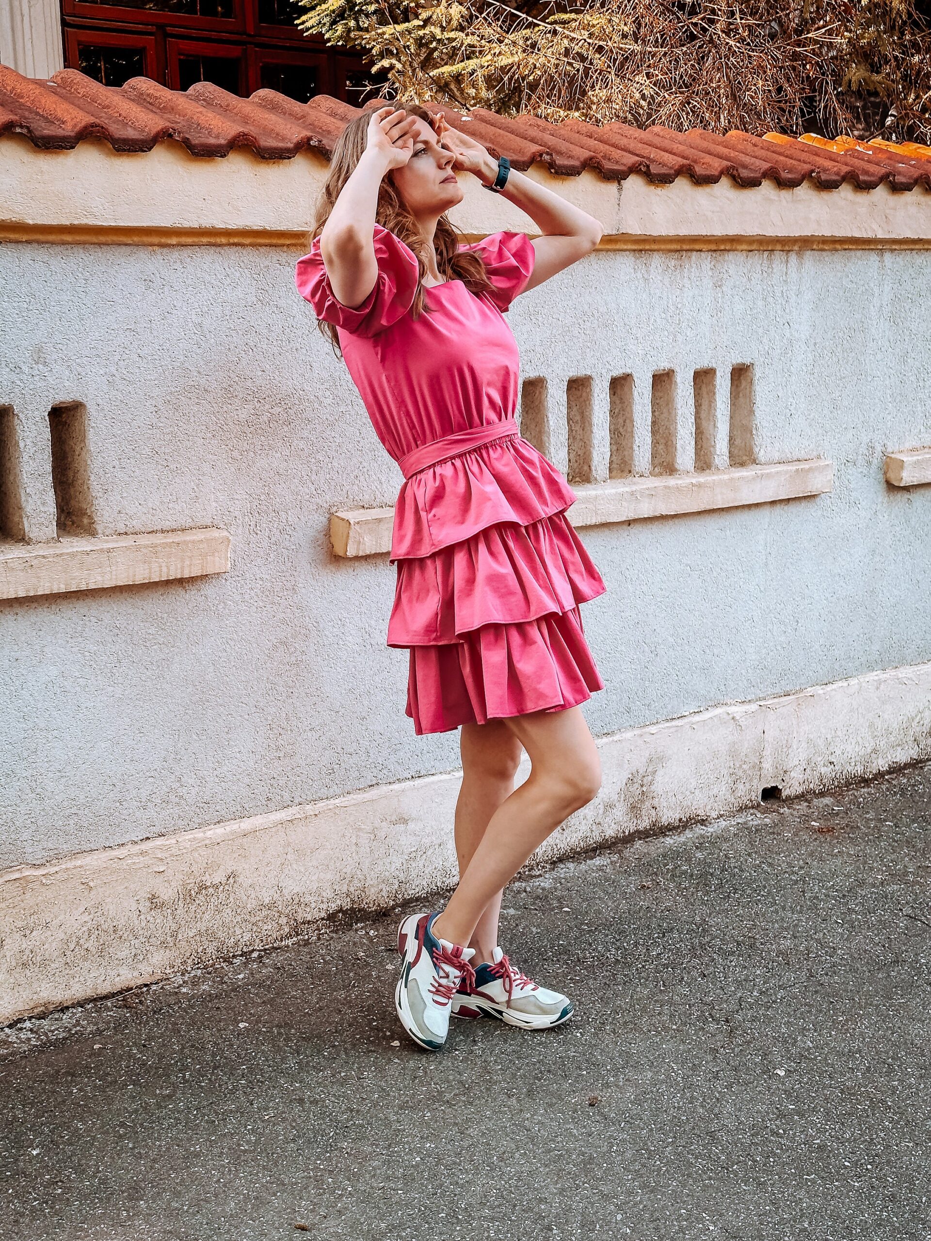 Ruffle Frills Dress Sewing Pattern: Balloon Sleeves, Elastic Waist (A4 PDF) - Image 5