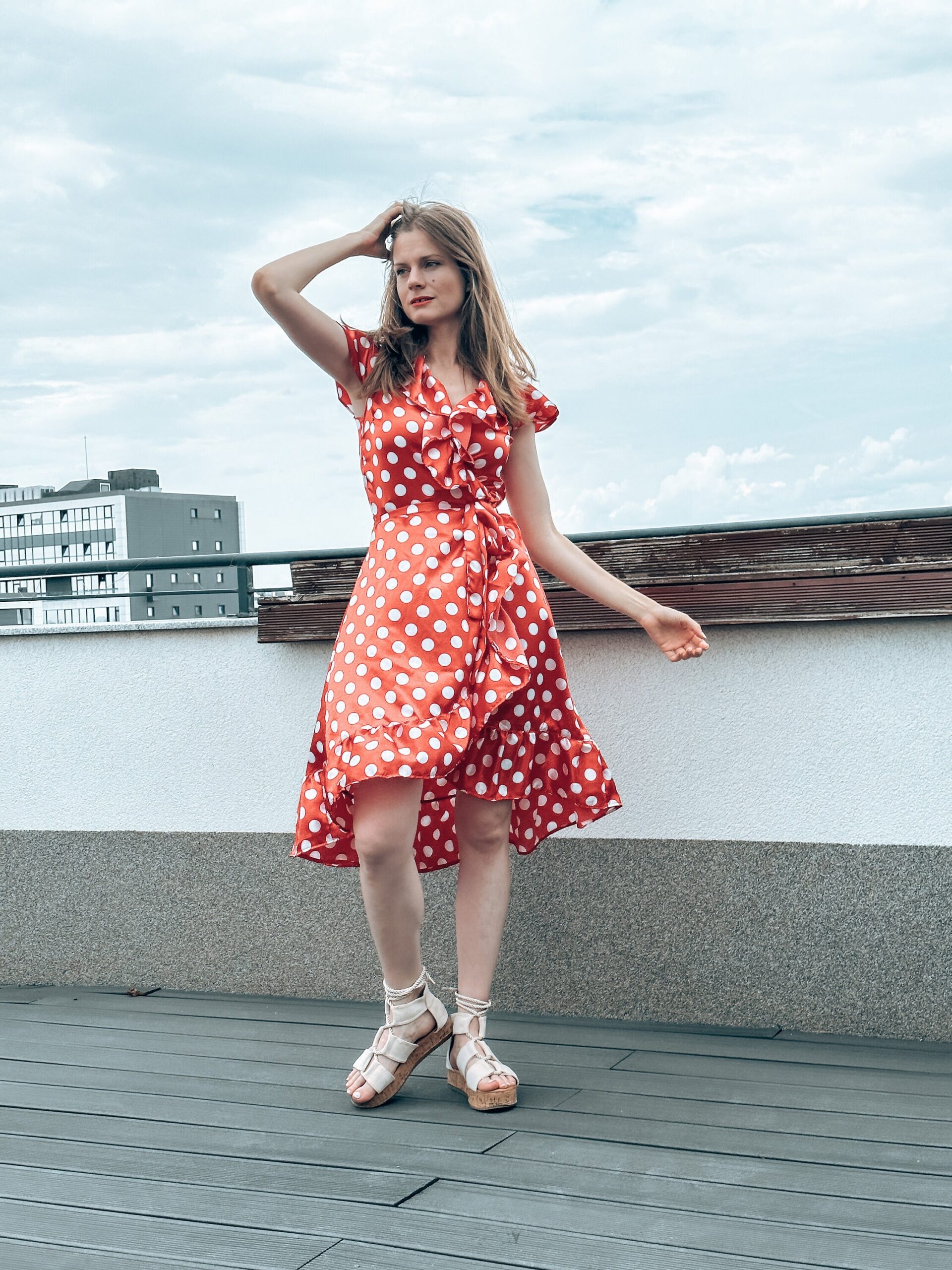 Ruffled Wrap Dress Sewing Pattern: Women's DIY (A4 PDF) - Image 4