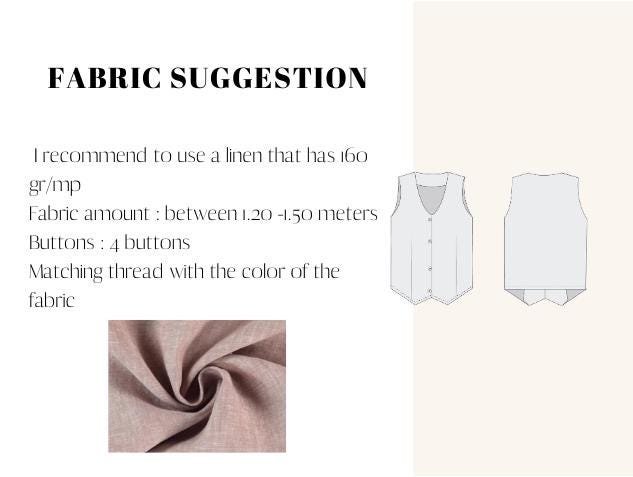 Milo Waistcoat Sewing Pattern: Easy Women's Vest (PDF Pattern) - Image 3