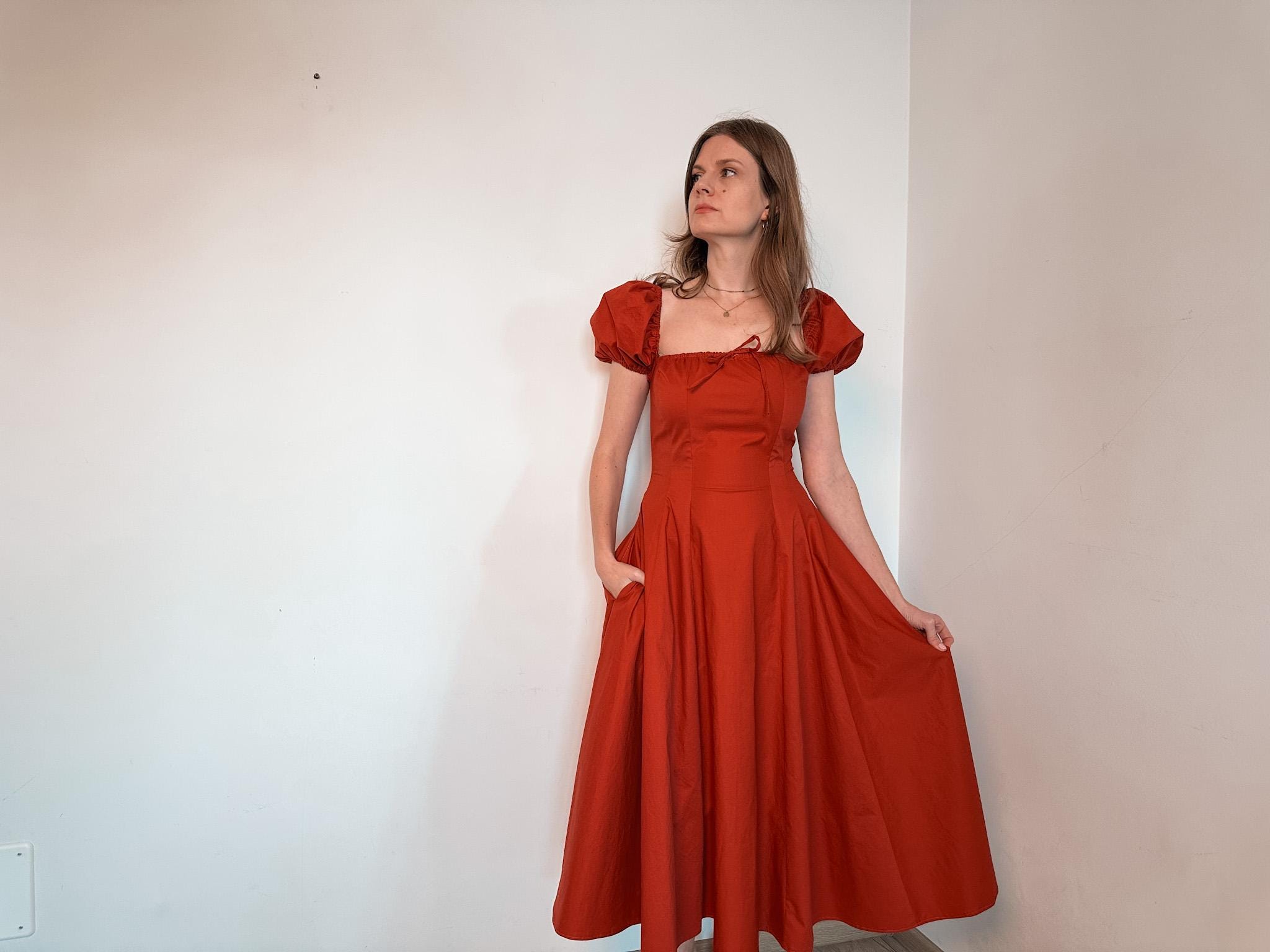 Cottagecore Dress -Princess seams - Inseam pockets- Sewing Pattern - EU 32-50 US 0-18 - PDF Instant Download- Instructions & Video Tutorial - Image 6