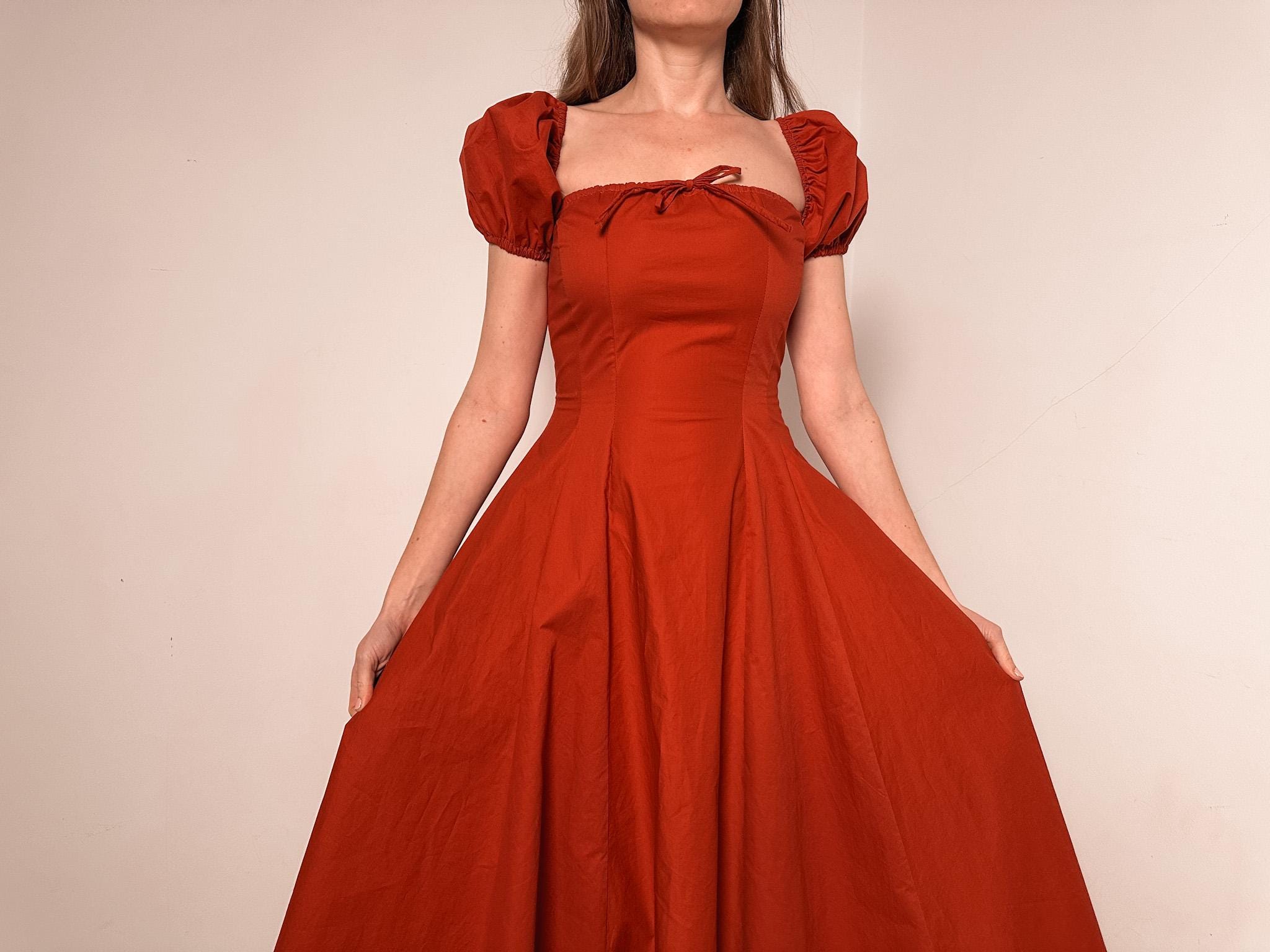 Cottagecore Dress -Princess seams - Inseam pockets- Sewing Pattern - EU 32-50 US 0-18 - PDF Instant Download- Instructions & Video Tutorial - Image 7