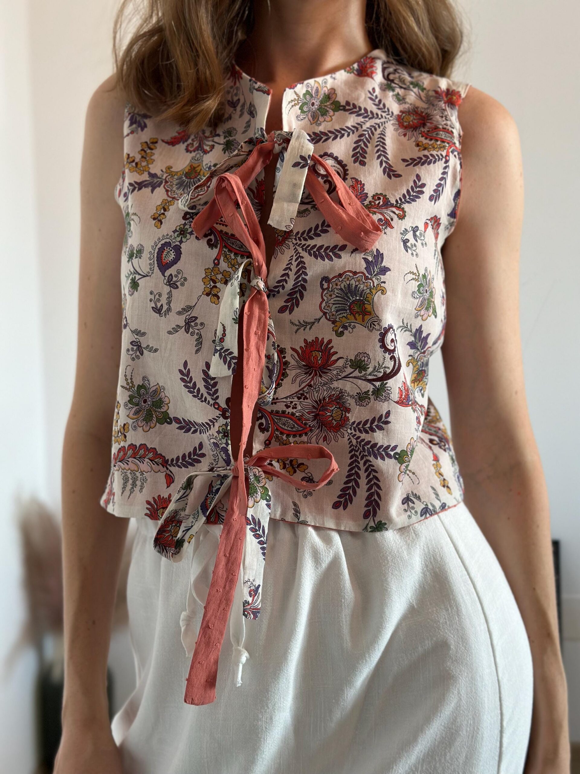 Leslie Reversible Tie-Front Blouse Sewing Pattern (PDF) - Image 8