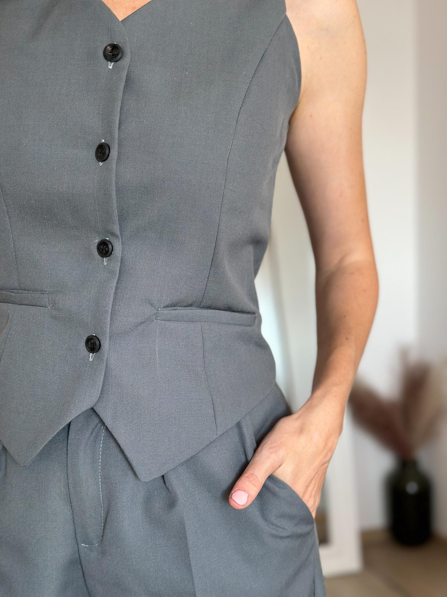 Tailored Waistcoat Sewing Pattern: Fitted Women's Vest (PDF Pattern) - Image 7