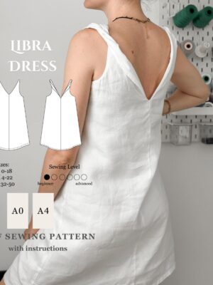 Libra Dress PDF Sewing Pattern | Beginner Friendly | Detailed Video Tutorial| EU 32-50 US 0-18