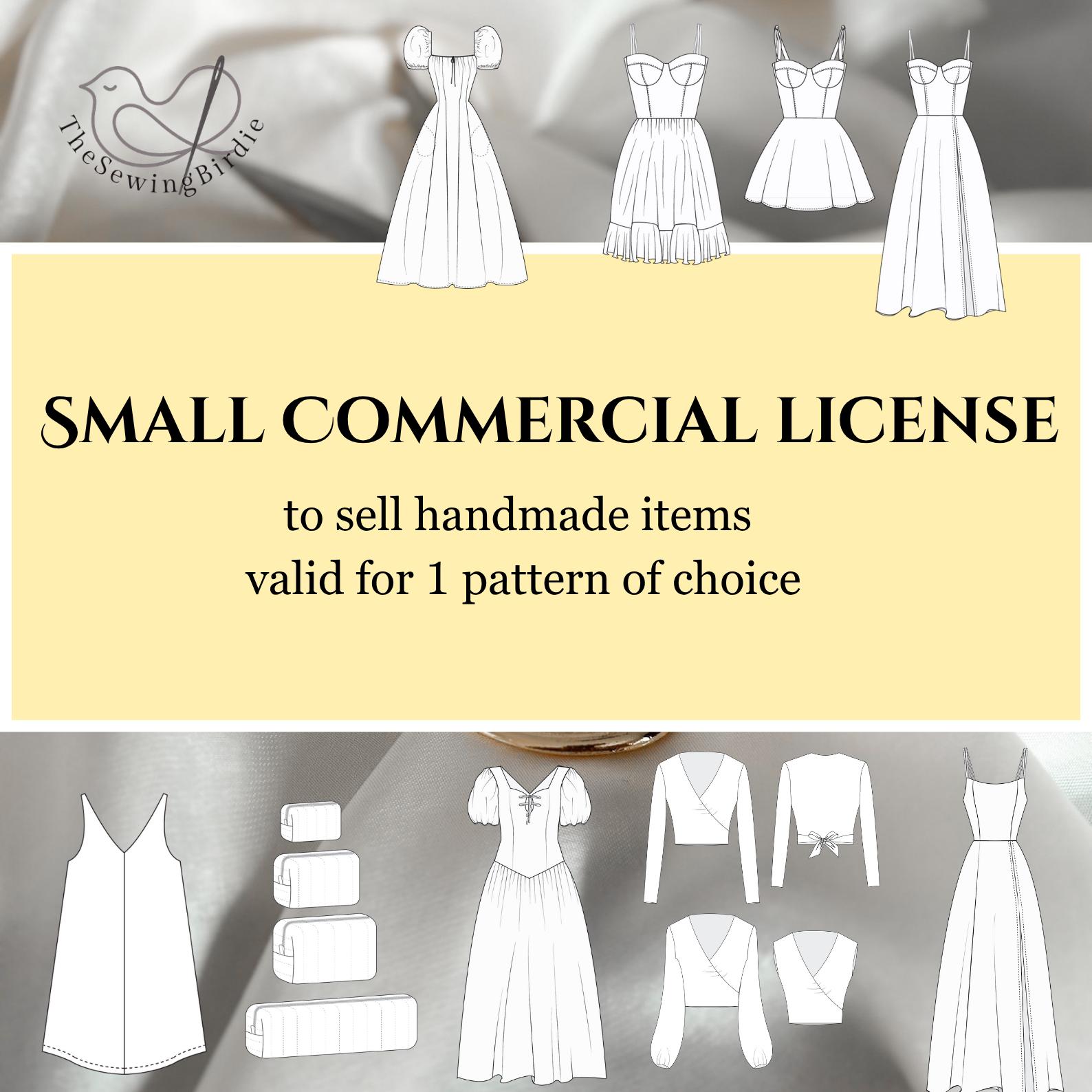 Small Commercial License for Sewing Patterns