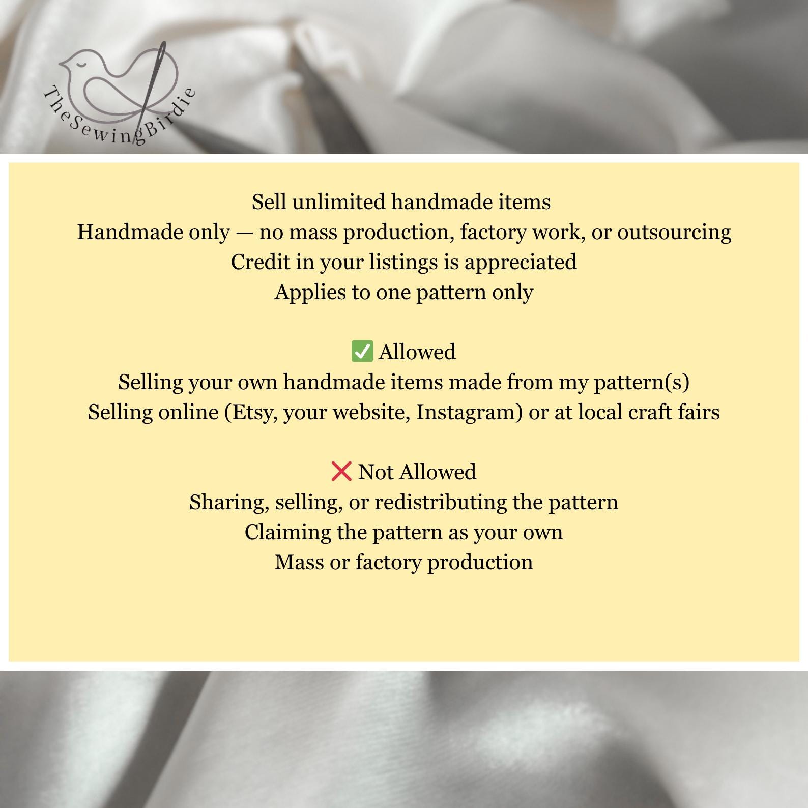 Unlimited Commercial License for Sewing Patterns - Image 2