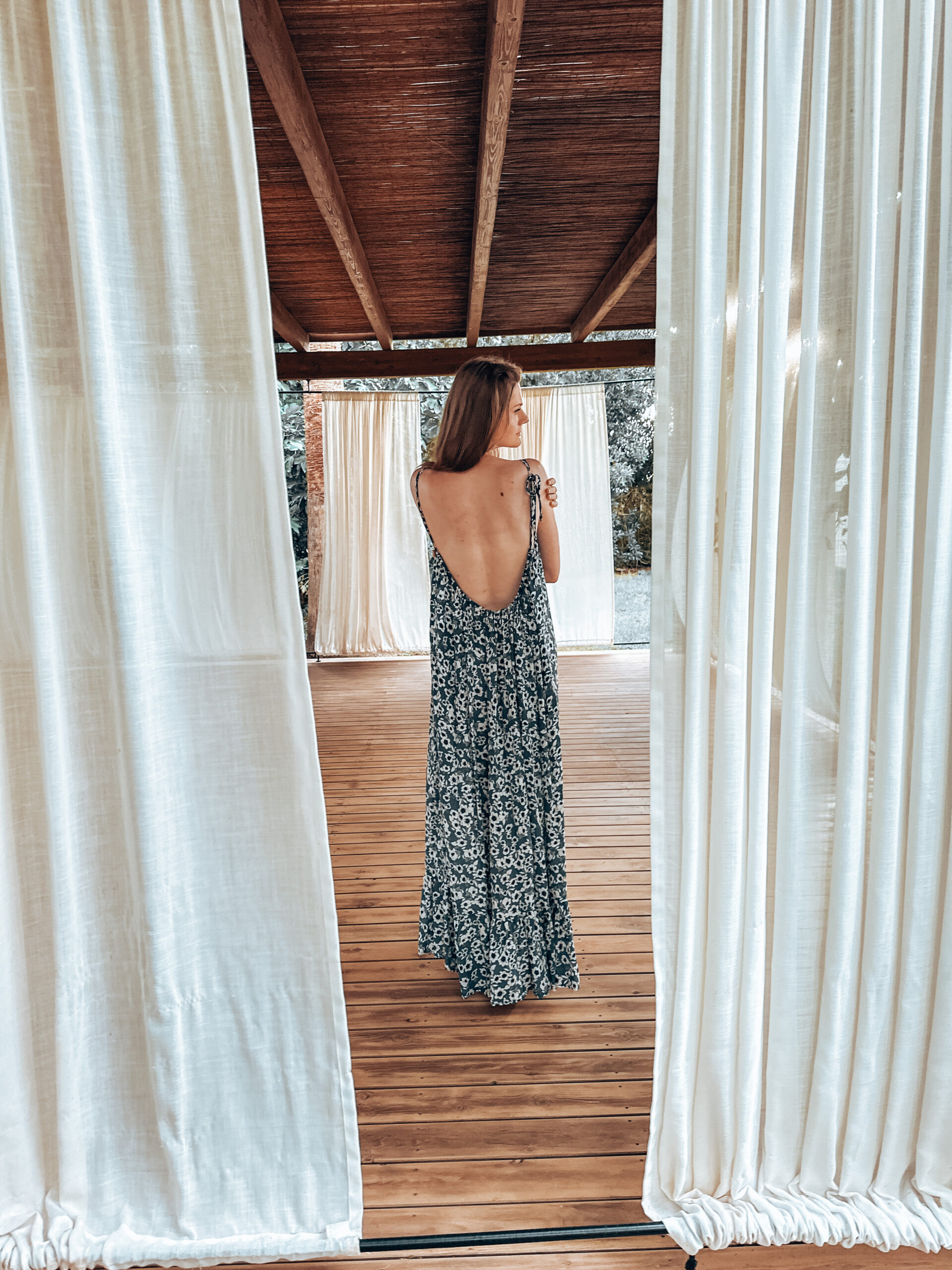 Backless Maxi Summer Dress