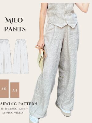 Wide Leg Pants PDF Pattern