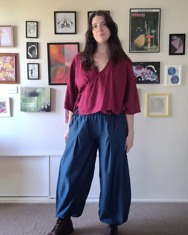 Jasmine balloon pants sewn by Sally M