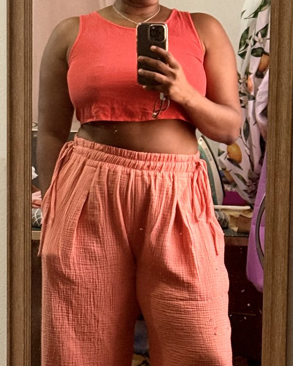Jasmine balloon pants sewn by Anisah Ali