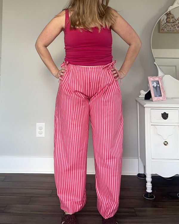 Jasmine balloon pants sewn by Megan Troutt