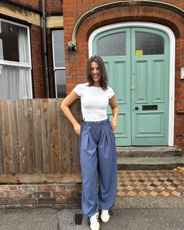 Jasmine balloon pants sewn by a pattern tester