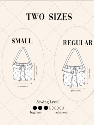 Quilted bucket bag sewing pattern — photo 2